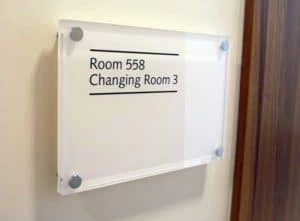 ACRYLIC SIGN DOOR
