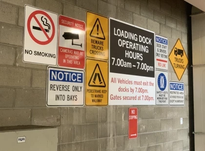 Signs should look like a work of art. SAFETY METAL SIGNS
