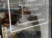 BUSINESS HOURS DOOR VINYL