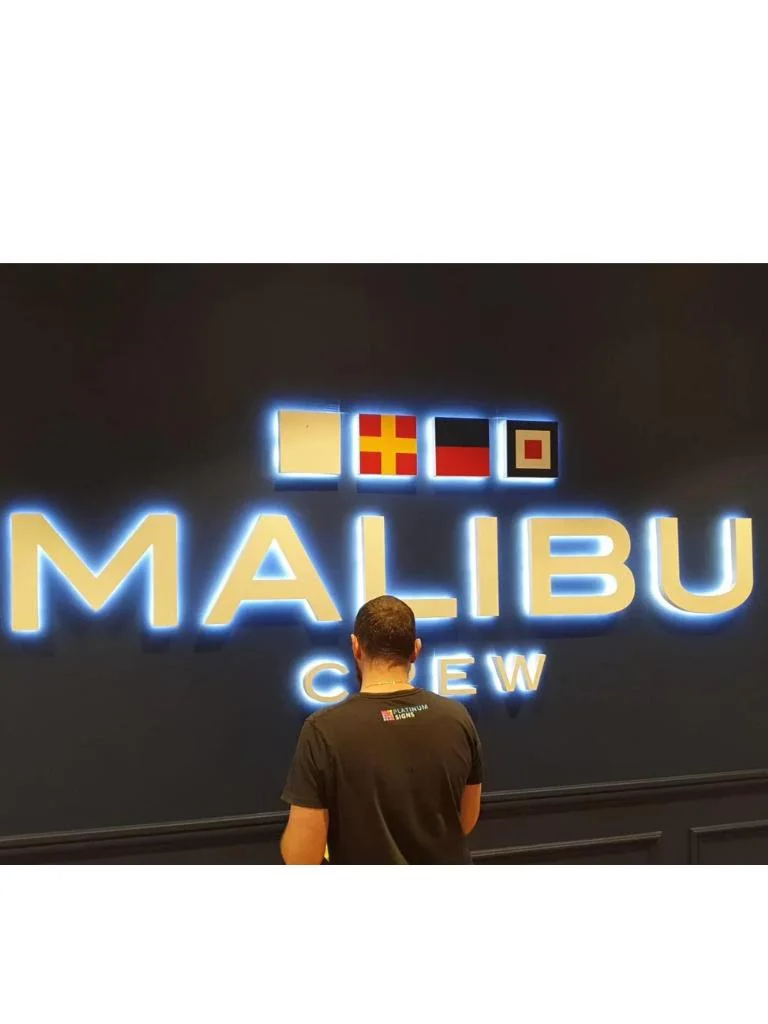Malibu illuminated logo